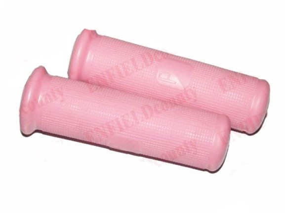 Pink Colour Twist Headset Rubber Grip Pair Vespa Sprint VBA VBB 22mm HOLE
