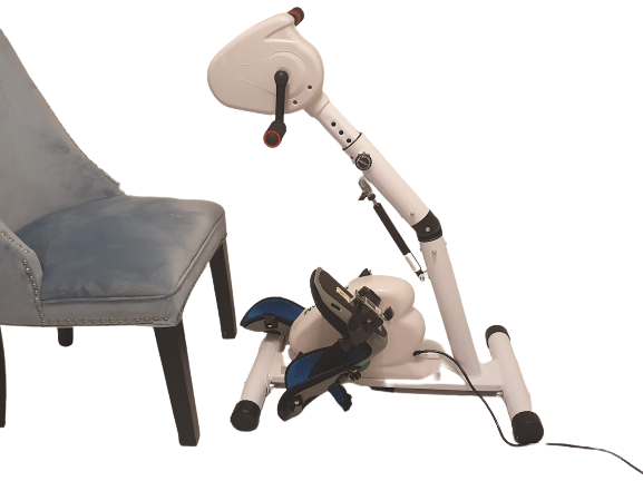 Rehabilitation exercise bike+foot splints+gloves.Disabled, Stroke,Sci