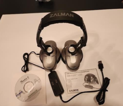 RARE NEW ZALMAN Theatre 6 USB Headphones Headset 5.1 Surround