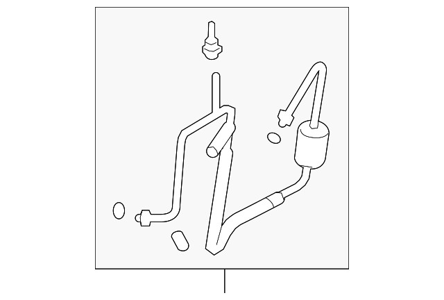 2006-2010 Ford Mercury AC Discharge Hose Line 9L2Z-19972-C