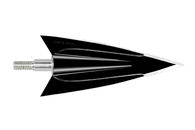 Cliff Zwickey Broadhead Screw In 2 Blade Barbed 175 Grain 3 Pack