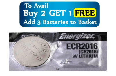 Energizer Watch Batteries BUY 2 GET 1 FREE -371 377 379 364 CR 2032 2025 Battery