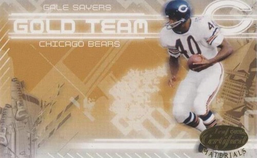 2005 Leaf Certified Materials Gale Sayers #GT-15