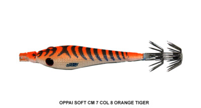 OPPAI SOFT TEIKO 7 CM  COLOR  ORANGE TIGRATO PER TATAKI FISHING 397600 ORT7