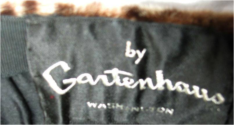 Vintage fur hat, collar wrap and belt. Gartenhaus c1940s and later