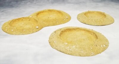 Three Pack Craters - Desert - ACC008D Last Post Miniature Diorama 1/30th Scale