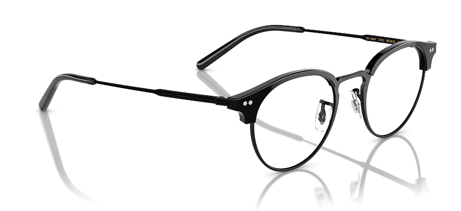 Pre-owned Oliver Peoples Ov5469 1005 Reiland Matte Black Black 46 Mm Men's Sunglasses In Demo Lens