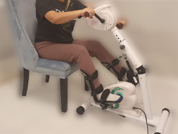Rehabilitation exercise bike+foot splints+gloves.Disabled, Stroke,Sci