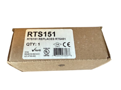 System Sensor RTS151 Fire Alarm Remote Test Station (NEW IN BOX)