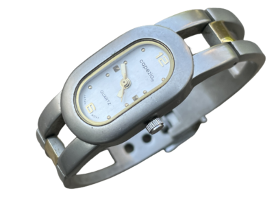 Capezio Ladies Wrist Watch Silver Gold Tone Analog Women Watch