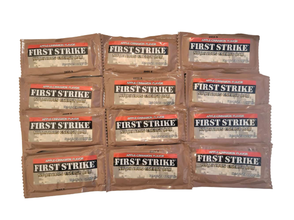 First Strike Bars Apple-Cinnamon, Full Size [2.3 oz.] - 6, 12, 24 and 48 Packs!