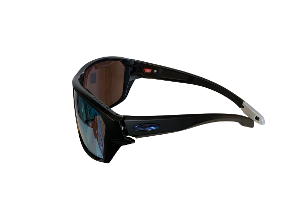 Pre-owned Oakley 0oo 9416 Split Shot 941606 Matte Black Polarized Sunglasses In Prizm Deep H20