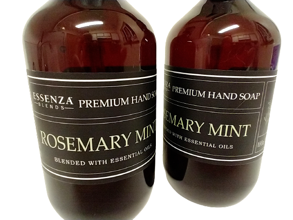 Essenza Premium Hand Soap, Rosemary Mint, 16.9oz, Lot of 2