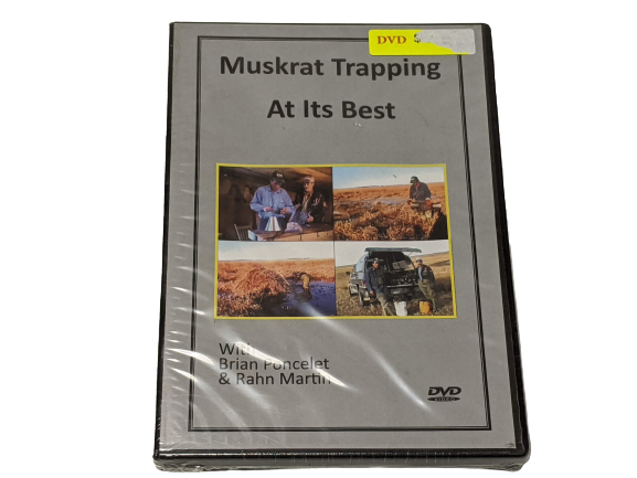 DVD Muskrat Trapping At Its Best with Brain Poncelet & Rahn Martin Skinning