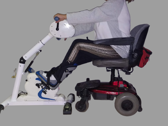 Rehabilitation exercise bike+foot splints+gloves.Disabled, Stroke,Sci