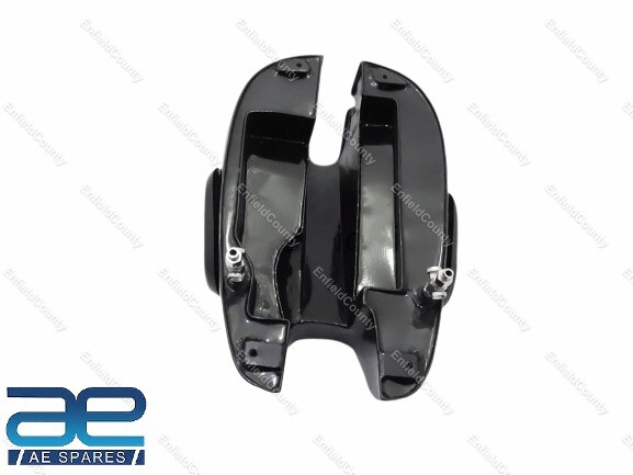 Matchless Single Cylinder Black Aluminium Fuel Gas Tank With Cap Knee Pad & Tap  