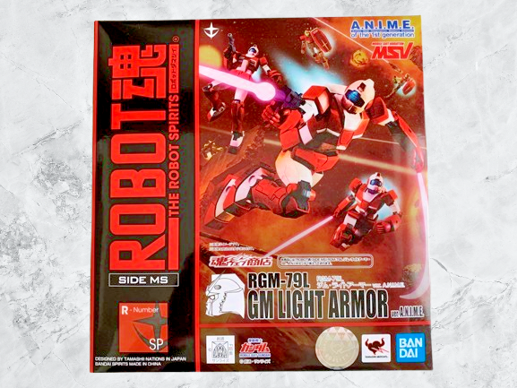 BANDAI RGM-79L GM LIGHT ARMOR フィギュア THE ROBOT SPIRITS SIDE MS RGM-79L GM Light Armor ver