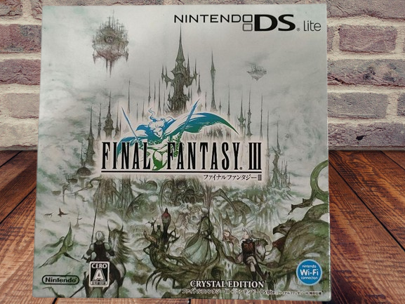美品 NINTENDO DS LITE FF3 クリスタルエディション レア Final Fantasy III Crystal Edition Nintendo DS Lite Japan FF3