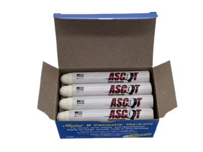 2 BOXES 24 MARKAL E WHITE TIRE CHALK PAINT STICKS CRAYON MARKER GRAFFITI