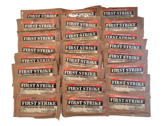 First Strike Bars Apple-Cinnamon, Full Size [2.3 oz.] - 6, 12, 24 and 48 Packs!
