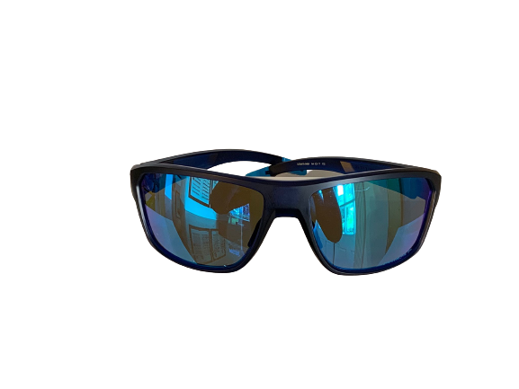 Pre-owned Oakley 0oo 9416 Split Shot 941604 Matte Translucent Blu Polarized Sunglasses In Prizm Sapphire