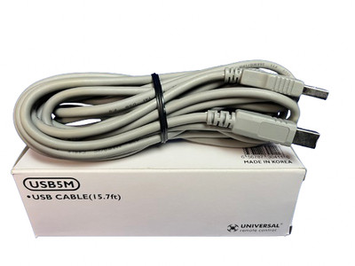 URC USB5M, USB-A to USB Type-B Printer Cable 5 Meter (15.7ft) - New!