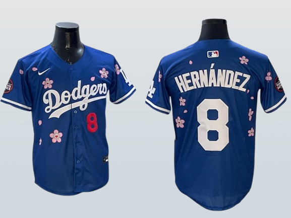 Los Angeles Dodgers - Kike Hernandez #8 Blue 2025 Tokyo