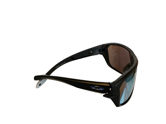 Pre-owned Oakley 0oo 9416 Split Shot 941606 Matte Black Polarized Sunglasses In Prizm Deep H20