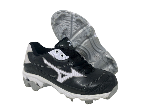 Женские бутсы для софтбола Mizuno 9-Spike Finch 5, черные/белые, 5 B(M) США