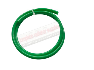 Classic / Austin Mini Green Overflow Pipe and 2 x Metal Retaining Clips 1 mtr