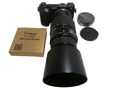 Sony E adapted SIGMA 70-300 mm F/4-5.6 DL Telephoto Zoom Lens.