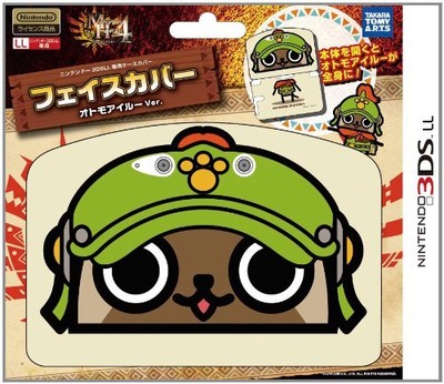 Monster Hunter 4 Face Cover Otomo Airu For Nintendo 3DS LL New F/S