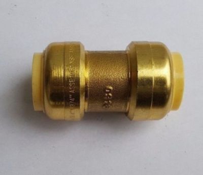 10 PIECES 3/4'' X 3/4'' PUSH FIT COUPLINGS FITTINGS - LEAD FREE