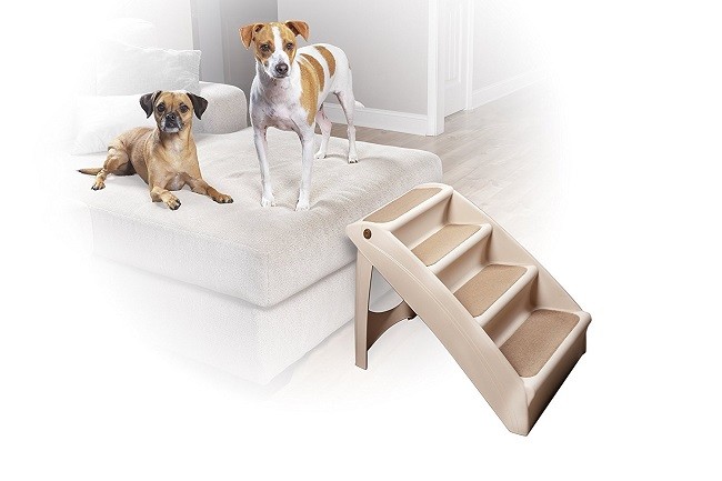 Pet Stairs Steps Bed Dogs Indoor Portable Outdoor Wide Collapsible Folding Cats