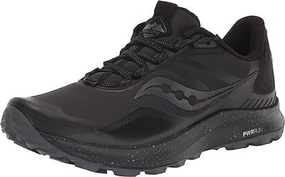 Мужские кроссовки Saucony Peregrine Ice+3 Trail, черные/теневые, 8,5 D, средний размер США