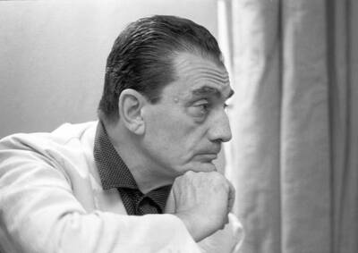 Italian director Luchino Visconti directing the episode Il Lavoro - Old Photo