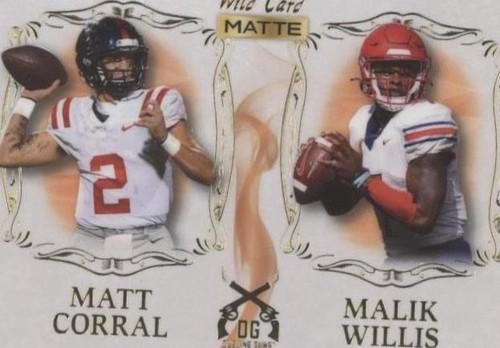 2022 Wild Card MATTE Malik Willis Matt Corral #DG-1