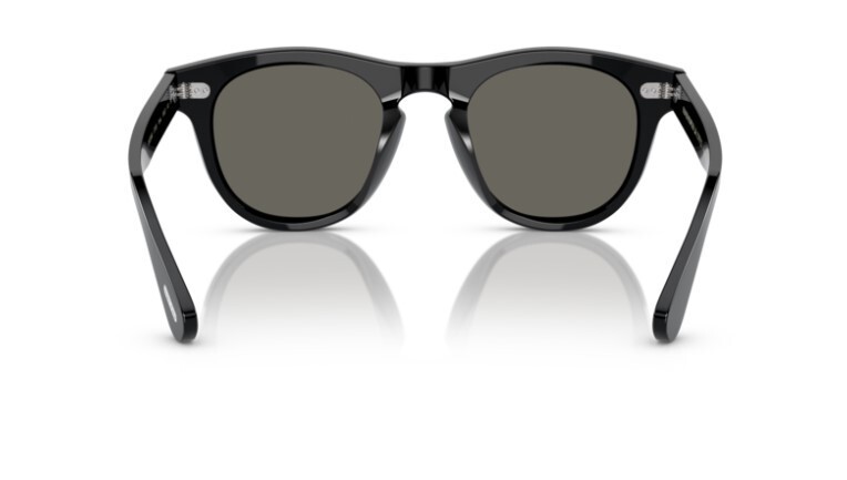 Pre-owned Oliver Peoples 0ov5509su Rorke 1731r5 Black/carbon Grey 47mm Round Sunglasses In Gray