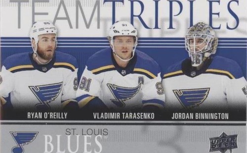 2019-20 Upper Deck - Jordan Binnington Ryan O'Reilly Vladimir Tarasenko #TT-3