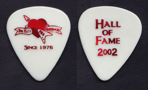 Tom Petty & The Heartbreakers Rock Hall Of Fame Red Foil Guitar Pick - 2002 Tour