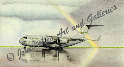 C-17A Globemaster III ''Pot of Gold'' Giclee & Iris Art Prints by Willie Jones, Jr