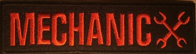 MECHANIC MOTORCYCLE CARS RACING AUTO ENGINE EMBROIDERED VEST IRON ON PATCH Q-15