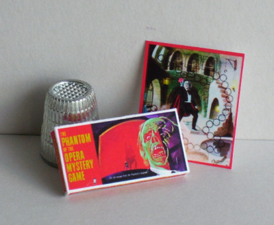 Dollhouse Miniature 1:12  Phantom of The Opera Mystery Game 1960s  haunted house