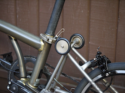 NOV Design 60mm Convertible Easy Wheels for Brompton Folding Bike