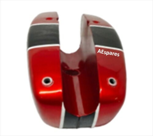 BSA B25 B50 TR25 1971-73 D355 RED & BLACK PAINTED PETROL FUEL GAS TANK  