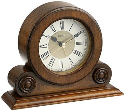 Seiko Desk and Table Alarm Clock Brown Alder Case