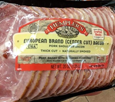 Hempler's European Brand Center Cut Bacon 20 oz (2 Pack)