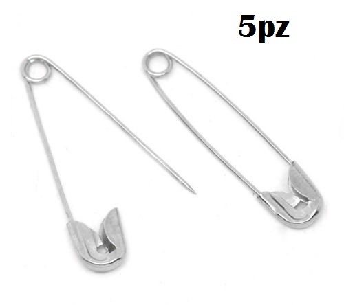 Set 5 Pezzi Spilloni Spille Da Balia Spilli Fermaglio Fermi dfh