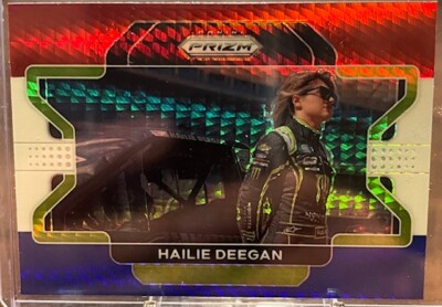 Hailie Deegan 2022 Prizm Horizontal Hyper Red White and Blue #91