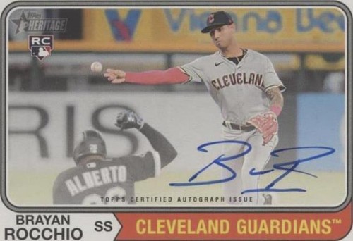 2023 Topps Heritage High Number - Brayan Rocchio #ROA-BR